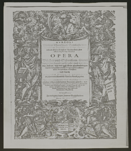 Aureoli Philippi Theophrasti Bombasts von Hohenheim Paracelsi ... Opera. [Theil 1]