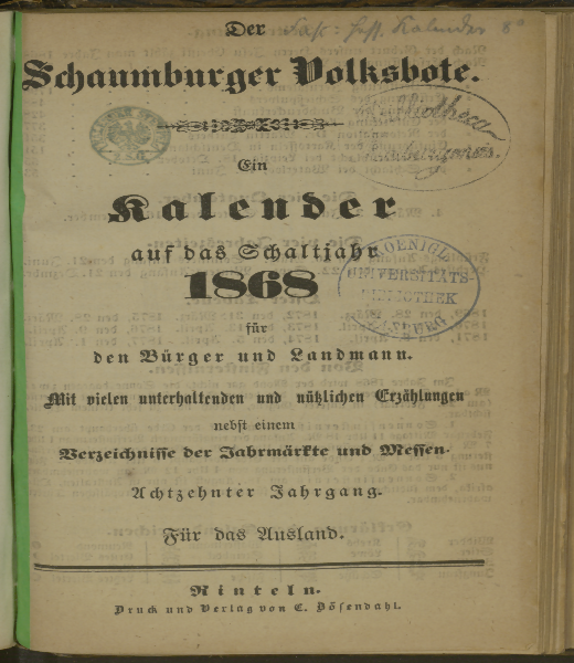 Schaumburger Volksbote. 18.1868