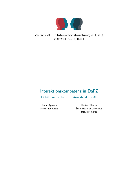 Interaktionskompetenz in DaFZ