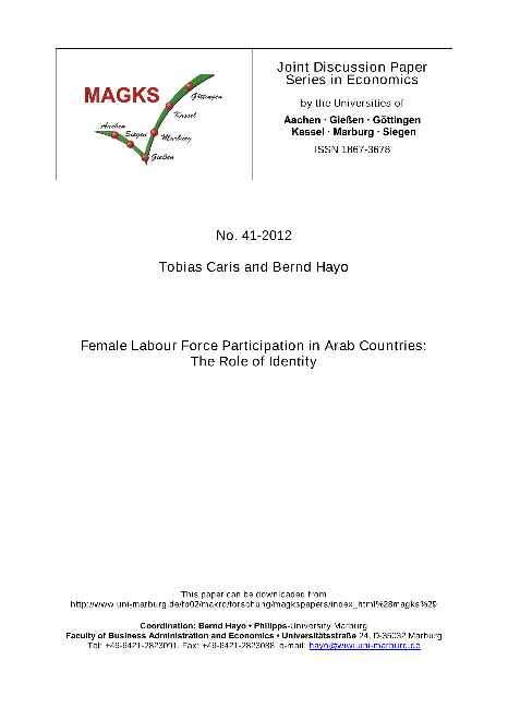 Female Labour Force Participation in Arab Countries: The Role of Identity