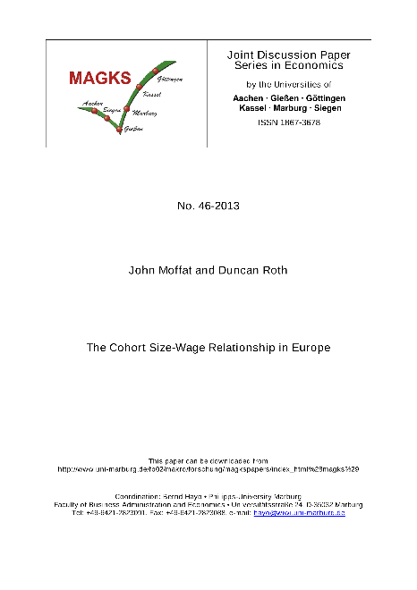 The Cohort Size-Wage Relationship in Europe