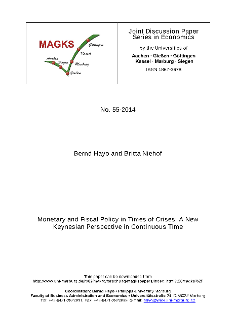 Monetary and Fiscal Policy in Times of Crises: A New Keynesian Perspective in Continuous Time