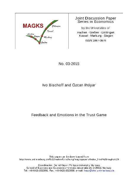 Feedback and Emotions in the Trust Game