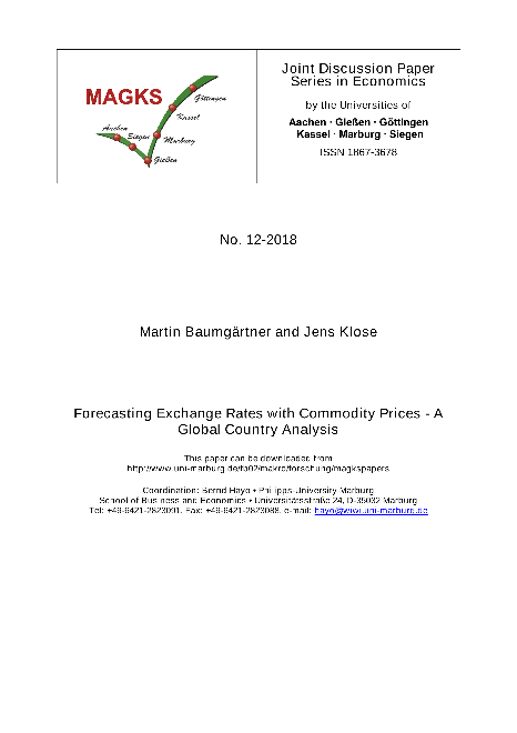 Forecasting Exchange Rates with Commodity Prices - A Global Country Analysis